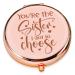 LRUIOMVE You're The Sister I Got to Choose - Rose Gold Engraved Travel Makeup Mirror  Friendship Sister Compact Pocket Cosmetic Mirror Gift for Sister Girl Woman Birthday Christmas Graduation Gift