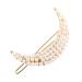 Elegant Hair Clips Pearl Moon-Shaped Barrettes Bobby Pin Hairpin for Ladies Women Girls Hair Clips Female Elegant Wedding Hair Accessories