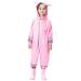 De feuilles Kids Button Rain Suit All-in-one Waterproof Puddle Suits Hooded Raincoat Jumpsuit 7-9 Years Pink Rabbit