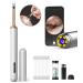 Curego Dual Function Facial Cleansing Brush Water Resistant Face Cleansing Brush Electric Face Cleansing Brush with Visual Earwax Remover-White Color1