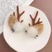 Reindeer Antlers Hair Clip - Christmas Hair Accessories for Girls & Women | Brown - Buy Online on GoSupps.com