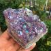 Natural Crystal Rough Rainbow Natural Aura Angel Amethyst Crystal Cluster Plating Titanium Coating Quartz Vug Gemstone Flower - Buy Online on GoSupps.com