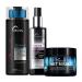 TRUSS Net Mask - Intensive Repair Hair Mask Bundle with Fluid Fix Leave-in Heat Protectant Styling Spray and Miracle Shampoo