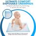 Healqu Disposable Baby Changing Pads - 100 Extra Soft Absorbent & Waterproof - Ideal for On-the-Go Diaper Changes (43 x 60cm) - Buy Online on GoSupps.com