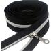 YaHoGa 5 Silver Metallic Nylon Coil Zippers - Bulk 10 Yards with 25 Sliders for Sewing Craft Bags - Buy Online on GoSupps.com