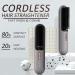 Cordless Hair Straightener Brush - Mini Ionic Hot Comb for Women | Portable Travel Straightening Brush with 3 Adjustable Temperature Levels - Buy Online on GoSupps.com