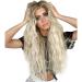 Wig Women Long Hair Gold Long Wavy Cosplay Curly Women Brazilian Synthetic Hair 60s 50s 80s 70s