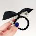 Dervivea French Pearl Bow Hair Rope Ties Pearl Ponytail Holder Hair Tie Black Bow Hair Scrunchies Elastic Bow Pearl Hair Rope Band Ribbon Bow Hair Rubber Band Decorative Hair Accessories(Ribbon Bow) - Buy Online on GoSupps.com