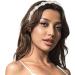 Flayem Pearls Shell Headband Silver Narrow Mental Hair Band Beach Wedding Holiday Bridal Hair Hoop for Women and Girls (White Pearls) - Buy Online on GoSupps.com