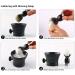 Premium HRTC Men's Shaving Brush Set | Pure Silberspitz Dachshaar | Stainless Steel Resin Handle | Ideal Gifts | 9.5x16cm Silver - Buy Online on GoSupps.com