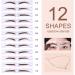 LXZJJM Eyebrow Stencils Eyebrow Stamp Stencil Kit Reusable Eyebrow Template With Strap Including Eyebrow Sticks 12 Head Mounted Eyebrow Cards And 2 Black Brushes (4#Black brown) - Buy Online on GoSupps.com
