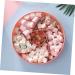 KICHOUSE Appetizer Tray Dried Fruit Snack Tray with Lid Fruit Bowl Candy Containers with Lids Food Trays 28.5*7.3cm Pink - Buy Online on GoSupps.com