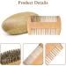 Professional 3-Part Beard Brush Set | Wild Boar Bristles | Double-Sided | Perfect for Barbers | Cloth Bag Included - Buy Online on GoSupps.com