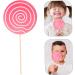 Warmhm 5pcs Candy Lollipops Crafts Pendant Boys Artificial Lollipop Giant Fake Lollipops Handmade Fruit Flavored Lollipops Swirl Lollipops Baby Items Wooden Rainbow Candy Manual Toddler Pinkx5pcs 14*1CMx5pcs - Buy Online on GoSupps.com