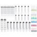 Large Syringes 30ml 60ml 100ml Syringes with Blunt Tip Needles and Caps. Lip Gloss Paint Epoxy Resin Watering Plants Glue Applicator or Oil Measuring Liquids and Refilling Large ml (Syringes)