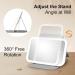 Gospire Foldable LED Travel Makeup Mirror | Rechargeable & Portable Compact Mirror with 60 LED Lights | 3 Color Lights & Adjustable Brightness | Lighted Vanity Mirror - Purple - Buy Online on GoSupps.com