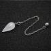 Natural Stone Water Drop Pendulum - Dowsing & Divination Wicca Jewelry in Pink Crystal | Reiki & Spiritual Healing - Buy Online on GoSupps.com