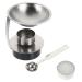 Villcase 1 set of wax melting fire made of stainless steel wax seal Warmer made of metal candle made of ceramic melting lacquer wax melting lamp Wax warmer stove tealight stainless steel adjustable