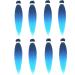 LDMY Pre-Stretched Braiding Hair - 8pcs Ombre Blue Synthetic Kanekalon Hair for Braiding (90g/pc) - Perfect for Stunning Hairstyles - Buy Online on GoSupps.com