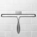 Simtive 12-Inch Shower Squeegee Set with Hooks | Ideal for Shower Doors, Mirrors, and Windows | Silver Finish - Buy Online on GoSupps.com
