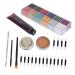MERRYHAPY Scar Makeup Tools Makeup Coagulated Blood Fake Blood Makeup Kit Fake Eye Skeleton Face Makeup Happy Birthday Headbands Scar Wax Makeup Modeling Wax Skin Wax Plasma Cream Halloween