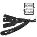 Classic Matte Black Cut Throat Razor for Men | Stainless Steel Professional Straight Edge Shaving & Beard Razor | Salon Quality & Lightweight Design - Buy Online on GoSupps.com