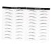 Ipetboom 2 Pairs Hair- Eyebrows Lazy Brow Sticker Eyebrow Makeup Tools Eyebrow Stickers Patch Disposable 3d