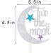 Auteby Two The Moon Cake Topper - Baby Shower 2nd Birthday Party Decorations Supplies (Silver) - Buy Online on GoSupps.com