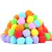 PET SHOW 20pcs/lot 1.5"/3.8cm Cat Toy Balls Soft Kitten Pompon Toys Indoor Cats Interactive Playing Quiet Ball Cats Favorite Toy Assorted 10 Colors