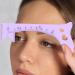 Brow Mapping Ruler Soft Silicone Eye Liner Guide | Quick Eye Makeup Tool Eyebrow Shaping Aid Brow Measuring Tool for Perfect Eye Liner & Lip Lines Purple - Buy Online on GoSupps.com