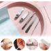 XiXiYang Nail Clippers Manicure Set 5 in 1 Stainless Steel Professional Pedicure Nail Kit Portable Nail Trimming Set Nail Cutter Thick Nails Portable - Convenient Nail Kit for Travel & Home Use(Pink) - Buy Online on GoSupps.com