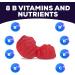 Extra Strength B Complex Gummies - Super B Vitamins Supplement with Niacin, B6, Folic Acid, B12, Biotin - Raspberry Flavored for Energy and Immune Support - 60 Gummies - Buy Online on GoSupps.com