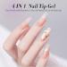 Fellflying LED Nail Gel 15ml Long Lasting Adhesive 4 in 1 - Extended UV Nail Gel Adhesive - For Women Salon Daily Use Travel Party Manicure Practical Decoration Design Nail Care - Buy Online on GoSupps.com