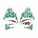halloween face jewels festival Christmas face gems stick on rhinestone tattoo stickers pasties self adhesive temporary tattoos Fashion jewelry for party (green AB/SV-01)