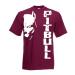 Generico t-Shirt Pitbull Fight Dog Kickboxing Boxing Gift Idea 12 Colors also for Children S Amaranth