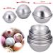 PDTO 8 Sets Bath Bomb Molds Kit - 16 Aluminum Soap Molds for DIY Homemade Bath Bombs - International Shipping Available - Buy Online on GoSupps.com