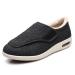 Yytcsjz Diabetic Edema Shoes Keep Warm Fattening and Widening Edema Swollen Shoes Non Slip Comfy Adjustable for Elderly Swollen Feet Plantar Fasciitis (Color : Grey Foot Length : 26cm) 26cm Grey
