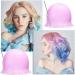 Silicone Highlight Cap - Salon Hair Colouring Highlights Dye Cap with Hook for Colouring Hair Hairdresser Tool Reusable Highlight Cap for Highlights DIY Dyeing Pink - Buy Online on GoSupps.com