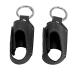 Secure and Convenient Storage Versatile Usage Stylish and Durable Design 2pcs Asthma Inhaler Holder Portable Storage Protective PU Leather Case with Carabiner Clip for Travel Black