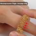 2 Magnetic Hedgehog Massage Balls & 3 Acupressure Rings - Stress Relief Yoga Massage Tools (Gold) - International Shipping Available - Buy Online on GoSupps.com