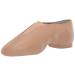 Bloch Dance Women's Super Jazz Leather and Elastic Slip On Jazz Shoe 7 Tan