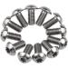 Wanyifa 12Pcs Ti Titanium Bolts Torx M5x10 for Bicycle Disc Brake Cycle Rotor Screws Gr5 - Buy Online on GoSupps.com