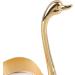 Coffee Spoon Holder Dessert Spoon Holder Swan Style Widely Used for Family (Gold White Holder with Fork) - Buy Online on GoSupps.com