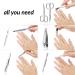 Marqus 7-Piece Manicure Set for Men & Women | Solingen Nail Tools in Real Leather Case - Premium Hand & Foot Care | Made in Germany - Buy Online on GoSupps.com