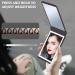 Magnifying Mirror with Light Foldable Compact Mirror 2-Sided Light Up Travel Mirror USB Rechargeable 1X and 2X Portable Mirror Makeup LED Mirror Gifts for Girls Black - Buy Online on GoSupps.com