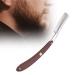 Premium Quality Professional Barber Razor - Single Blade Straight Edge with PU Leather Storage Bag for Mustache & Beard Grooming - Buy Online on GoSupps.com