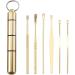 2sets Ear Wax Pickers Stainless Steel Spiral Earpick Wax Remover Curette Ear Pick Cleaner Ear Spoon Care Ear Cleaning Tools (Color : Gold) - Buy Online on GoSupps.com