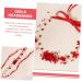 FRCOLOR Bridal Headpiece Wedding Headpiece Beaded Headbands Bridal Hair Accessories Hair Accessory for Women Red Headband Flower Headbands for Women Hair Bands Safflower Crystal Bride Girl - Buy Online on GoSupps.com