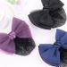 Bowknot Snood Net Barrette Hair Clip Bow Bun Cover Elastic Women Lady Hair Accessories Decor (Dark Blue) - Buy Online on GoSupps.com