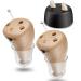 Invisible Hearing Aids,Rechargeable Hearing Aids for Seniors with Noise Cancelling,Mini Hearing Amplifiers Hearing Aid Earbuds Small Digital bronze